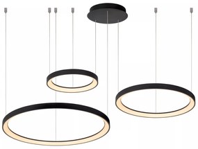 Φωτιστικό Κρεμαστό Lucide 46403-99-30 VIDAL Μαύρο Ματ (Black Mat)|Λευκό (White) 2700 K