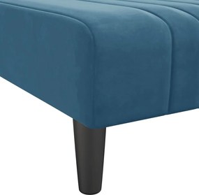 vidaXL Ανάκλιντρο Μπλε Βελούδινο