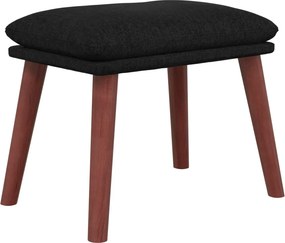 vidaXL Υποπόδιο Μαύρο 45 x 29,5 x 35 εκ. Υφασμάτινο