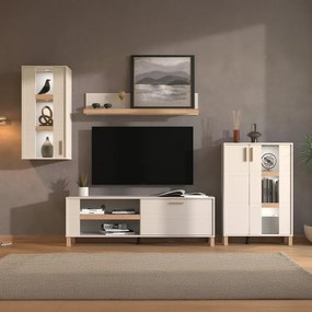 Σύνθετο σαλονιού SHEFFIELD Cashmere - Artisan Oak 289x40x181εκ. 289x40x181 εκ.