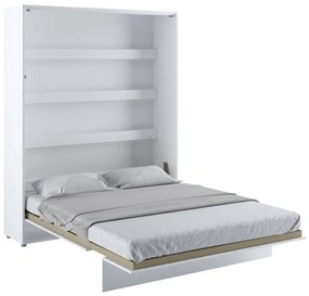 Κρεβάτι - ντουλάπα Concept Pro Lenart AH103, Διπλό, Άσπρο, 160x200, Πλαστικοποιημένη μοριοσανίδα, Τάβλες για Κρεβάτι, 171x228x217cm | Epipla1.gr