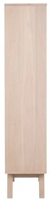 Βιτρίνα Oakland C106, 72x190x42cm, 69 kg, Ελαφριά δρυς, Φυσικό ξύλο καπλαμά, Πλαστικοποιημένη μοριοσανίδα, Επεξεργασμένο γυαλί, Αριθμός συρταριών: 2
