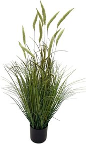 Τεχνητό Φυτό Χορτάρι Βούρλο 1121-6 100cm Green Supergreens PVC
