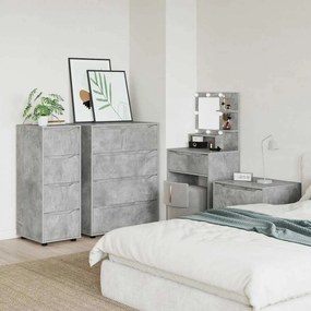 vidaXL Ντουλάπι αποθήκευσης Σκυρόδεμα Γκρι 40 x 48 x 105 εκ