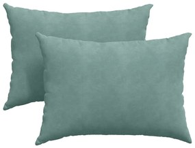 vidaXL Μαξιλάρι Καναπέ 2 pcs Θαλασσί 70 x 50 cm Υφασμάτινο Κορντουρά