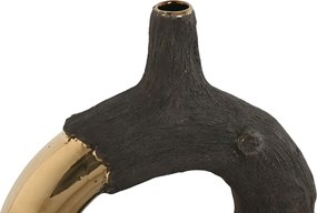 Βάζο Home ESPRIT Καφέ Χρυσό Πήλινα Σύγχρονη 29 x 9 x 33 cm