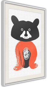 Αφίσα - Little Bear - 40x60 - Μαύρο - Με πασπαρτού