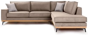 Γωνιακός καναπές Coli, 290x235x95cm, Μπεζ - Δεξιά Γωνία - PL1670
