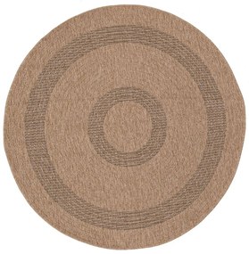 Στρογγυλό Χαλί Καλοκαιρινό (Φ240) Royal Carpet Avanos 8866 Black