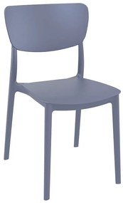 Καρέκλα Πολυπροπυλενίου Monna Dark Grey 45Χ53Χ82εκ.