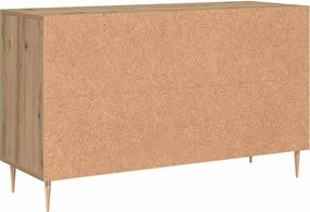 vidaXL Σκευοθήκη Δρυς τεχνίτης 100x36x60 cm Κατασκευασμένο ξύλο