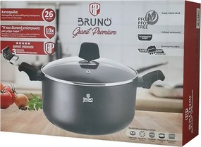 BRUNO κατσαρόλα Granit Premium BRN-0122 με αντικολλητική επίστρωση, 26cm