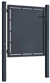 vidaXL Πόρτα Κήπου Ανθρακί 100x75 εκ. από Ατσάλι