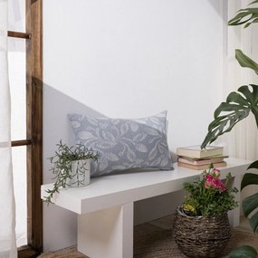 Μαξιλάρι Διακοσμητικό (Με Γέμιση) Padova 05 Blue Teoran 30X50 Βαμβάκι-Πολυέστερ