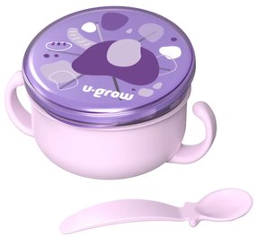 U-Grow A-2504PP Μπωλ για σνακ - Πιρούνι Μωβ