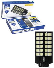 Jortan Led Αδιάβροχο Ηλιακό Φωτιστικό Δρόμου 2400W με Ανιχνευτή Κίνησης Και Τηλεχειριστήριο IP66 - Solar Street Lamp
