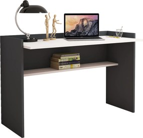 ΓΡΑΦΕΙΟ ΜΕΛΑΜΙΝΗΣ ΓΚΡΙ ΛΕΥΚΟ CLASSIKER HM9227.13 118x58x80Υεκ.
