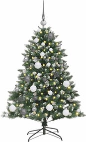 vidaXL Τεχνητό Χριστουγεννιάτικο Δέντρο με 150 LED Πράσινο 120 cm