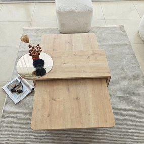 Coffee Table Set Luna 2 - Bronzie, Sapphire Oak Bronzie
Saphhire Oak