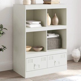 Ραφιέρα Λευκή 67x39x95 εκ. από Ατσάλι - Λευκό