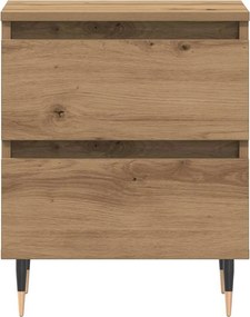 vidaXL Κομοδίνο Artisan Oak 40 x 35 x 50 εκ. Επεξεργασμένο ξύλο