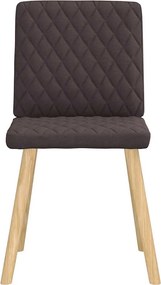 vidaXL Καρέκλες Τραπεζαρίας 6 τεμ. Σκούρο Καφέ Υφασμάτινες