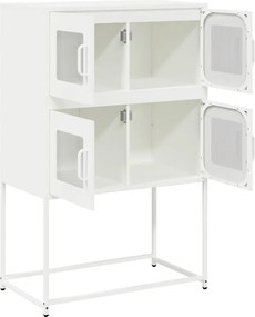 vidaXL Highboard Λευκό 68x39x107 cm Ατσάλι