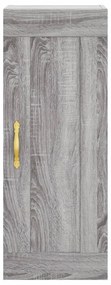vidaXL Ντουλάπι Τοίχου Γκρι Sonoma 34,5 x 34 x 90 εκ. Επεξεργ. Ξύλο