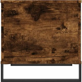 vidaXL Τραπεζάκι Σαλονιού Καπνιστή Δρυς 60x44,5x45 εκ. Επεξ. Ξύλο