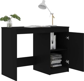 vidaXL Γραφείο Μαύρο 100 x 50 x 76 εκ. από Επεξ. Ξύλο
