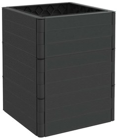 vidaXL Ζαρντινιέρες Κήπου 2 τεμ. Ανθρακί από Πολυπροπυλένιο