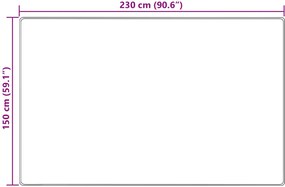 vidaXL Χαλί Runner MARSA Κρεμ 230 x 150 εκ. Πολυέστερ και PVC