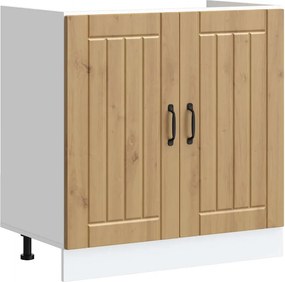 vidaXL Ντουλάπι βάσης νεροχύτη "Lucca" Artisan Oak Engineered Wood