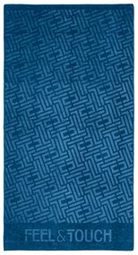 Πετσέτα Θαλάσσης (90x170) Feel & Touch Icon Ocean Blue