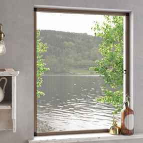 vidaXL Σκηνίδα Εντόμων Για Παράθυρα Καφέ 130 x 150 cm