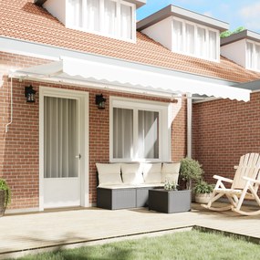 vidaXL Σκηνίτσα Αναδιπλούμενη Λευκό 400x200 εκ. 400 x 200 εκ. 4x2 μ