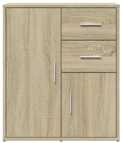 vidaXL Βοηθητικά Ντουλάπια 2 τεμ. Sonoma Δρυς 60x31x70 εκ. Επεξ. Ξύλο