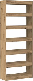 vidaXL Βιβλιοθήκη 6 επιπέδων 80 x 30 x 198 εκ Επεξεργασμένο ξύλο