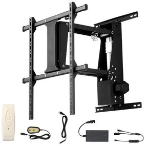 VEVOR Motorized TV Wall Mount, 32-65 in Electric Fireplace TV Wall Mount Black