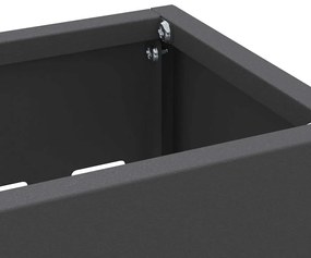 vidaXL Σχέδιο & βάση αποθήκευσης Μαύρο 28 x 12 x 41 εκ Ατσάλι