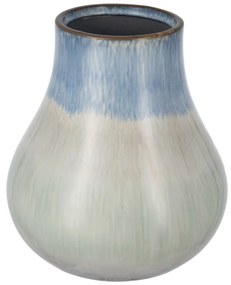Artekko Silk Διακοσμητικό Κεραμικό Βάζο σε Μπεζ και Μπλε Αποχρώσεις (23x23x25.5)cm Artekko 60689