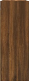 vidaXL Ντουλάπι Τοίχου Κρεμαστό Καφέ δρυς 69,5 x 32,5 x 90 εκ.