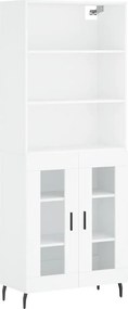 vidaXL Ντουλάπι Λευκό 69,5x34x180 εκ. από Επεξεργασμένο Ξύλο