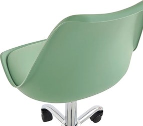 Καρέκλα γραφείου Gaston II pakoworld μέντα pp-pu 48x57x77-90εκ
