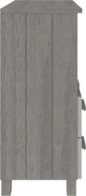vidaXL Ντουλάπι HAMAR Αν. Γκρι 85 x 35 x 80 εκ. από Μασίφ Ξύλο Πεύκου