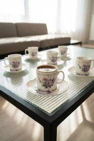 Stewehome Σετ πορσελάνινων φλιτζανιών καφέ για 6 άτομα Πολύχρωμο