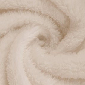 vidaXL Φούτερ-κουβέρτα Μπεζ F Φανέλα