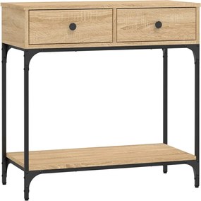 vidaXL Τραπέζι Κονσόλα Sonoma Δρυς 75x34,5x75 εκ. Επεξεργασμένο Ξύλο