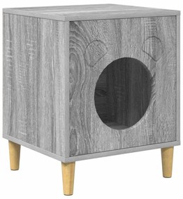 vidaXL Σπίτι Γάτας Γκρίζο Σονομα 42,5 x 40 x 52,5 εκ