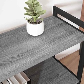 vidaXL Βιβλιοθήκη Γκρι sonoma 80 x 30 x 83 εκ Επεξεργασμένο ξύλο